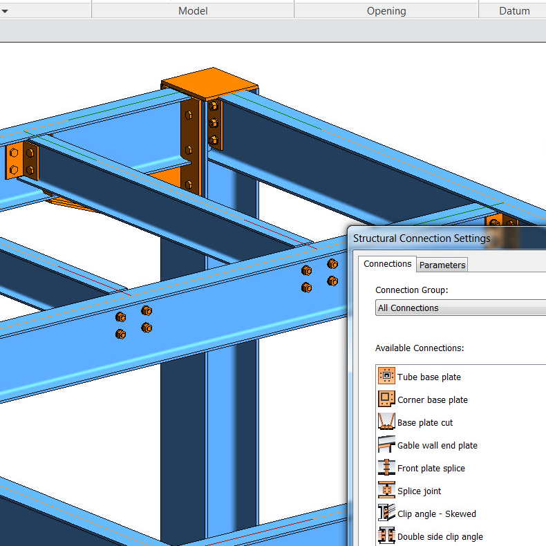Structural Steel Connections in Revit 2017 and Advance Steel 2017 - BIM