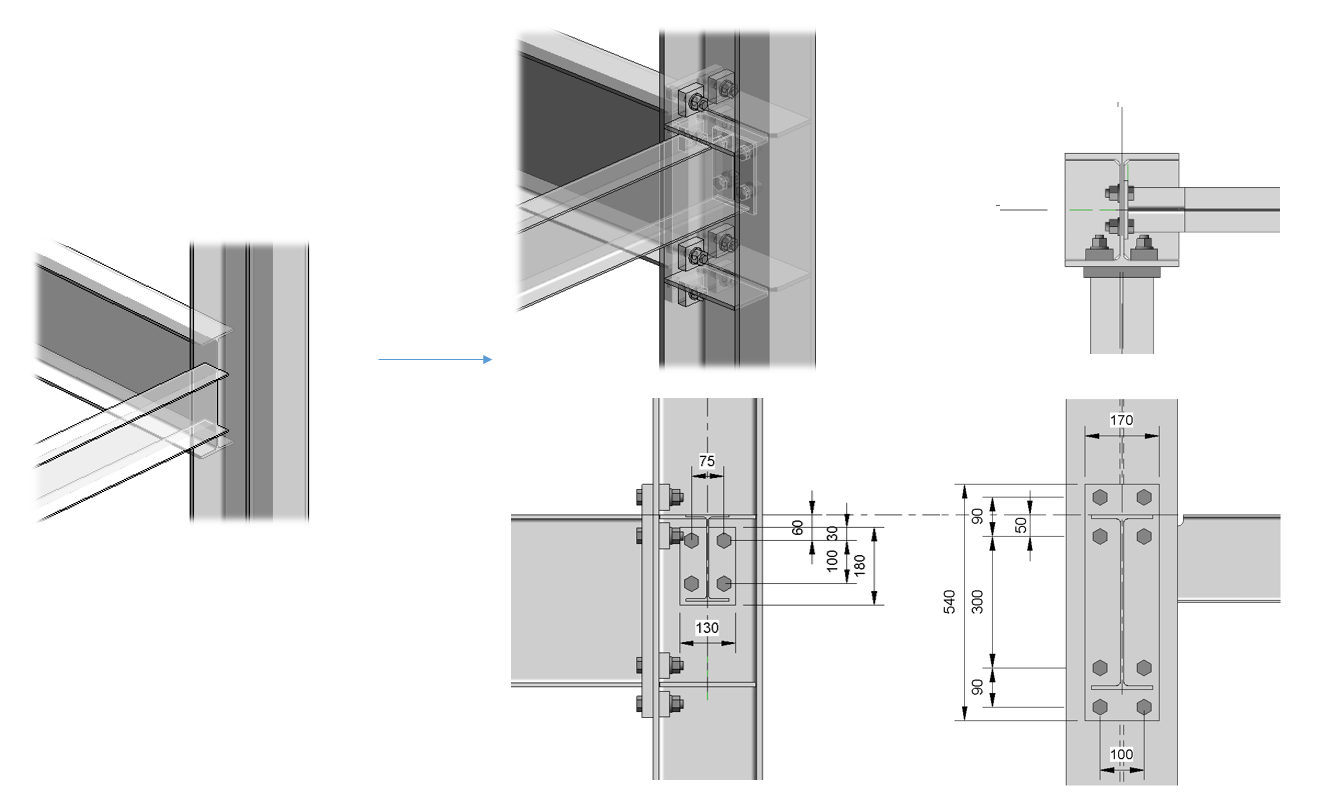 Steel connections for Revit beta