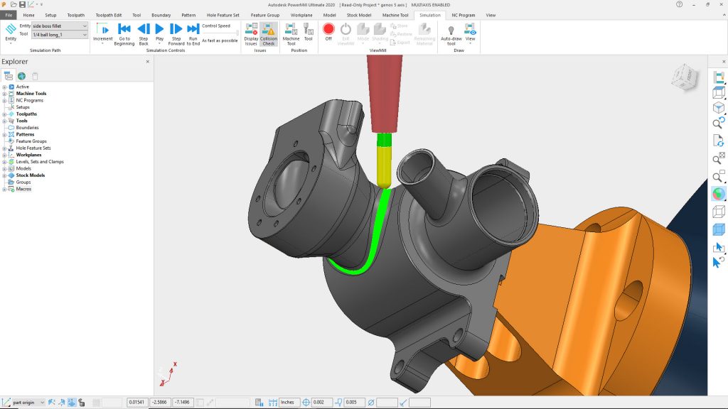 Automatic collision avoidance simplifies 5-axis programming