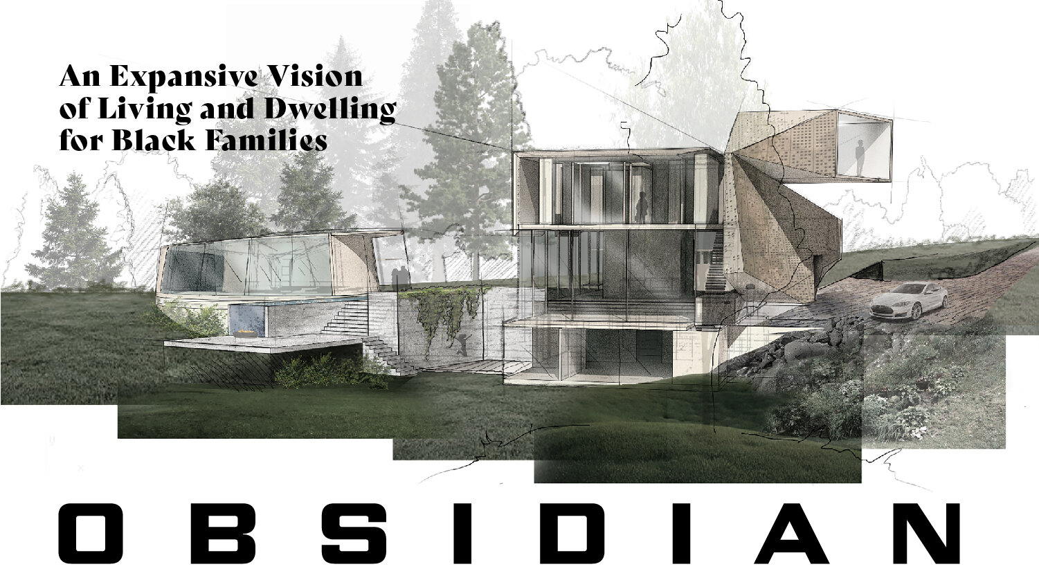 Rendering of Obsidian House