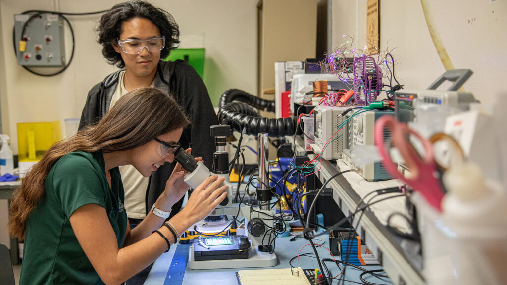 Students at the University of Hawaii Manoa's College of Engineering
