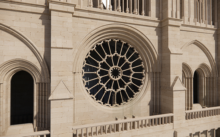ノートルダム大聖堂 3D モデル