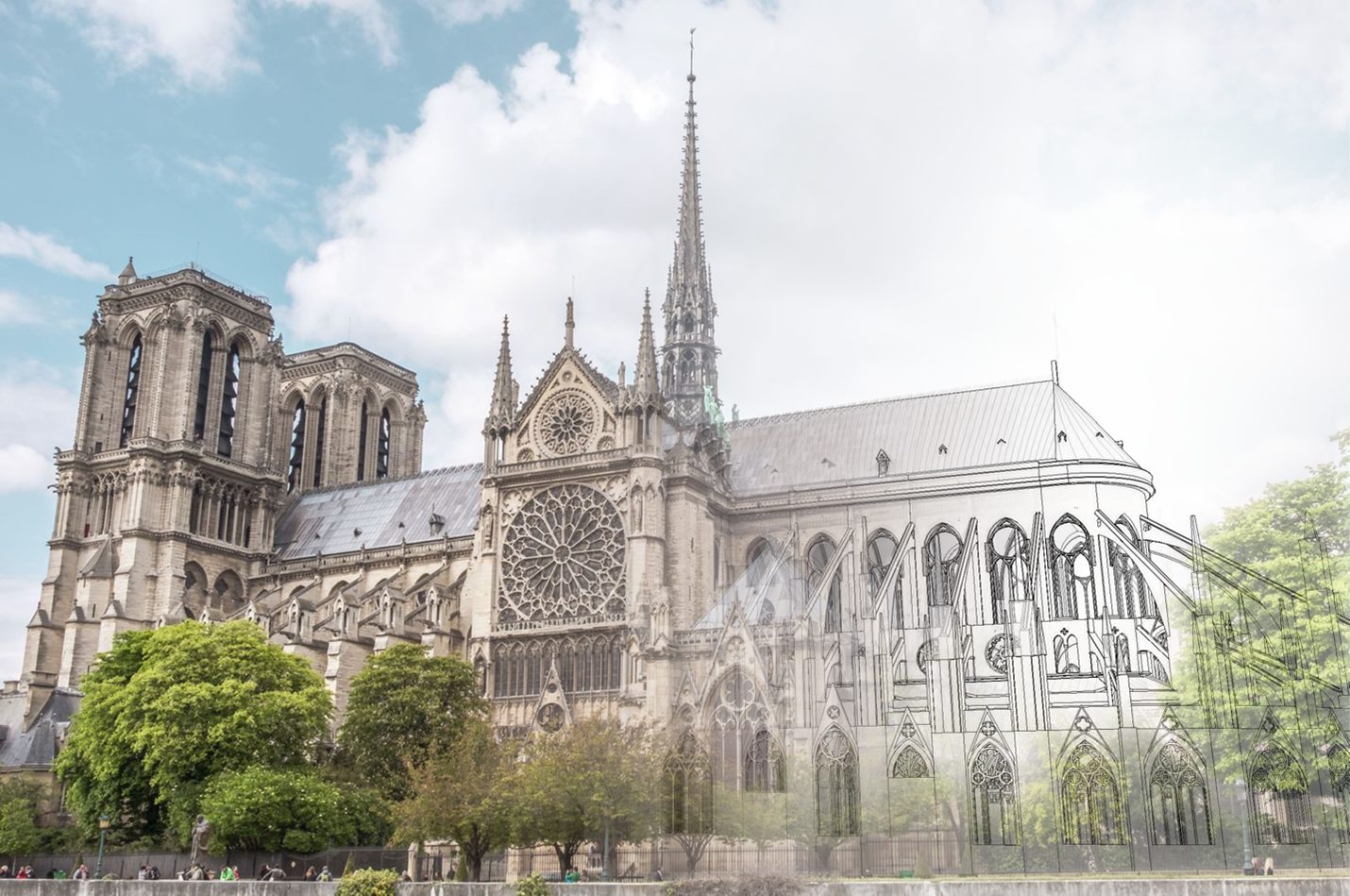 パリのノートルダム大聖堂の修復：最新技術が人気の名所に新たな