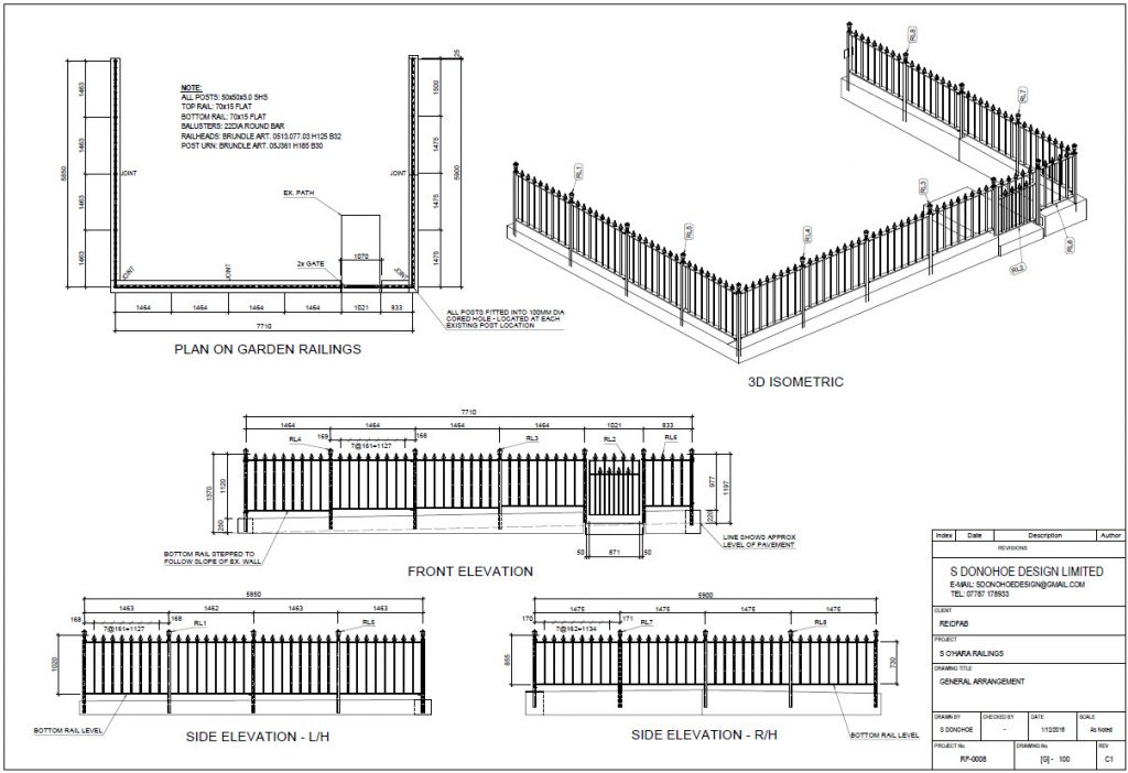 Advance Steel railings