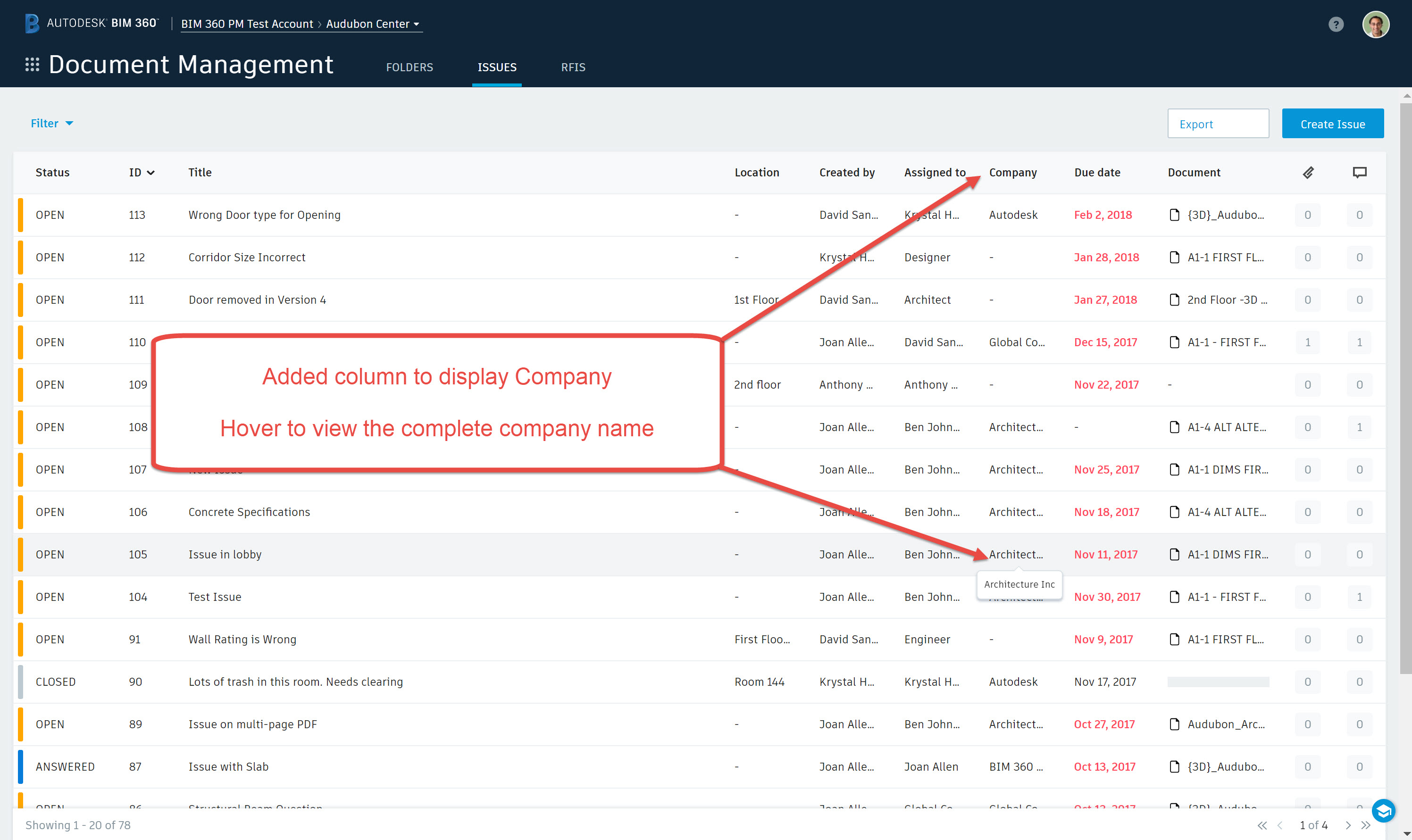 BIM 360 Docs Update February 8 2018 BIM 360 Release Notes