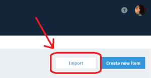 Import Submittal items button