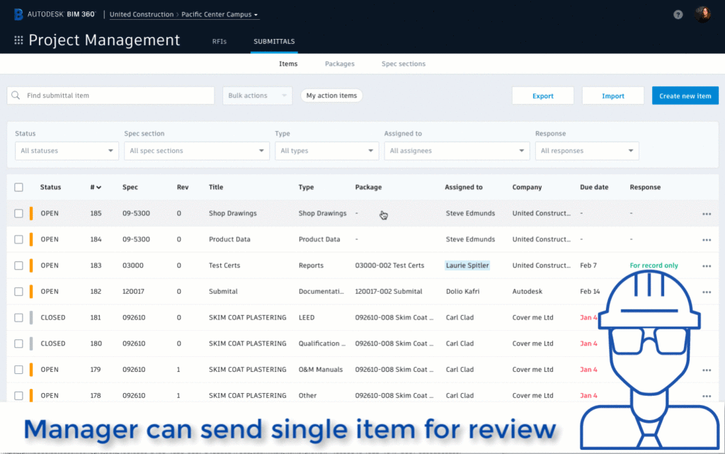 Project Management Update - February 5, 2019 - BIM 360 Release Notes