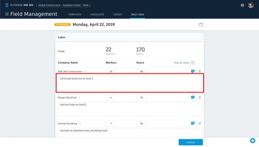 BIM 360 Field Management Update April 22nd 2019 BIM 360 Release Notes