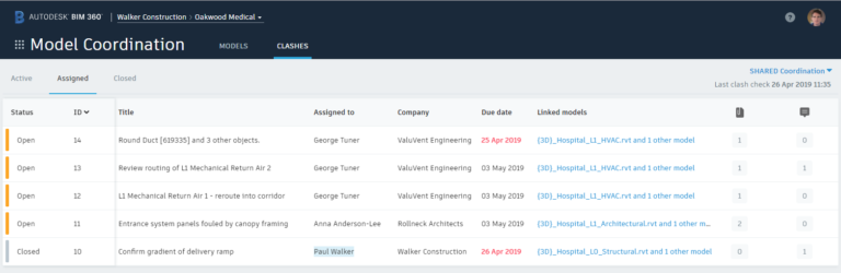 BIM 360 Model Coordination Update – April 29, 2019 - BIM 360 Release Notes