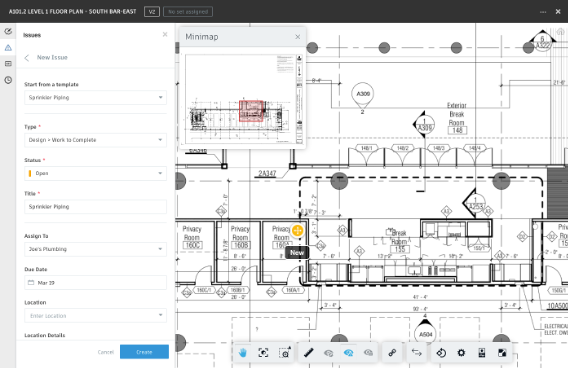BIM 360 Create Issue from Template