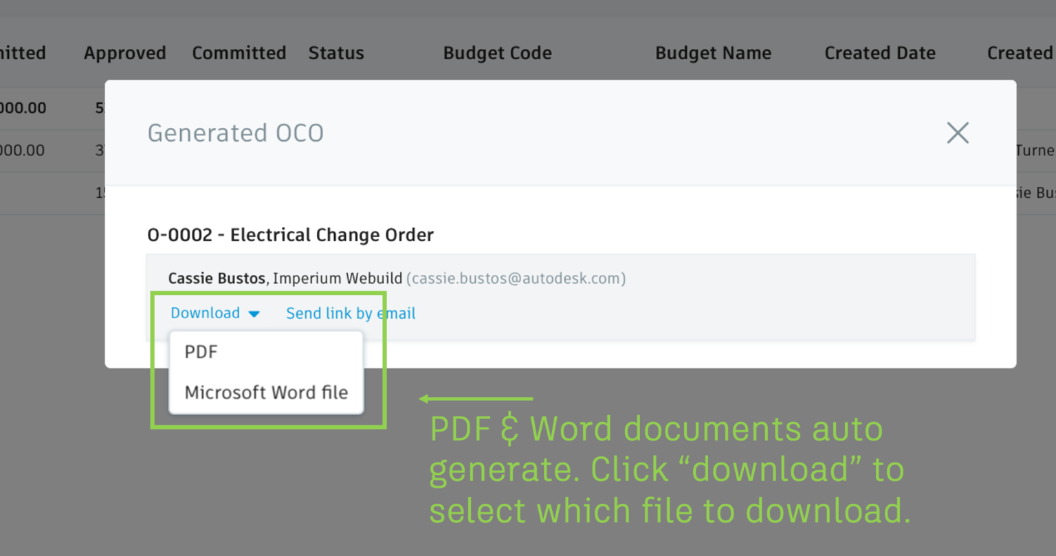 BIM 360 Cost Management Updates - May 2020 - BIM 360 Release Notes