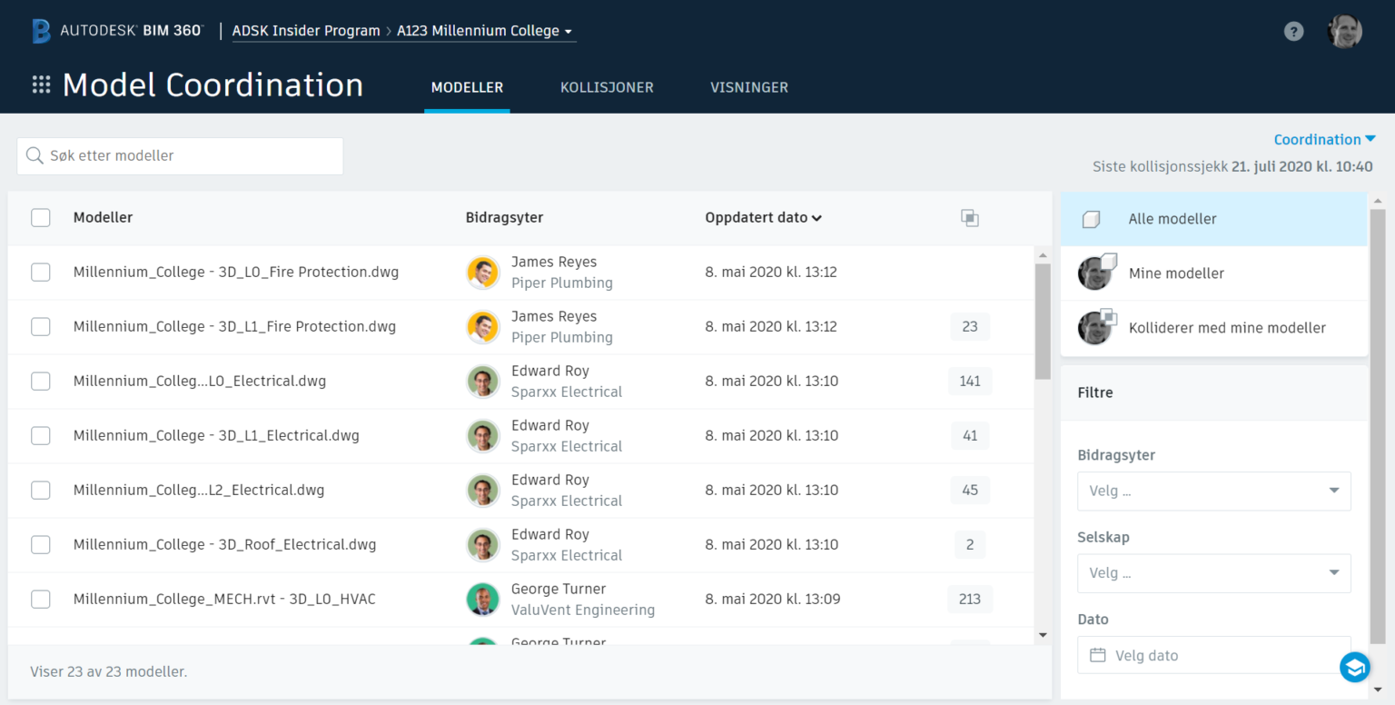 BIM 360 Model Coordination – September 2020 Release Notes - BIM 360 ...