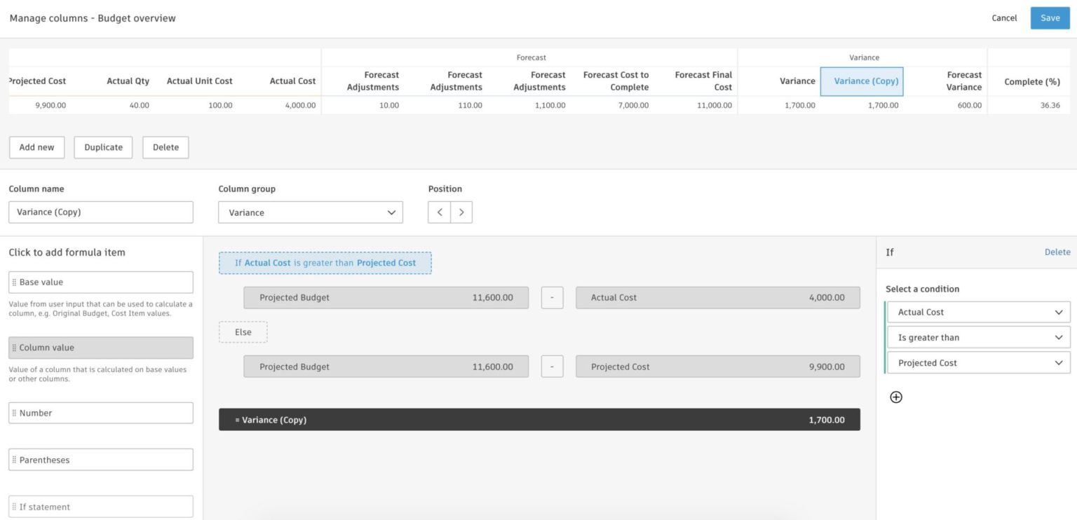 BIM 360 Cost Management Updates - May 2021 - BIM 360 Release Notes