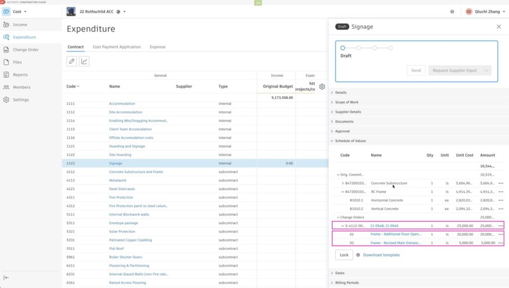 BIM 360 Cost Management Updates - May 2021 - BIM 360 Release Notes