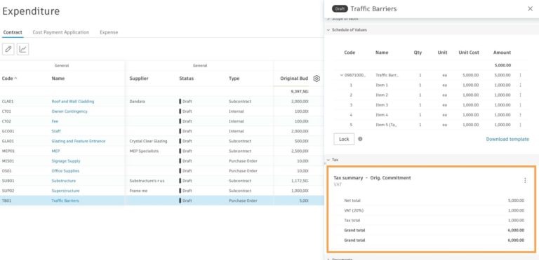 BIM 360 Cost Management Updates - July 2021 - BIM 360 Release Notes