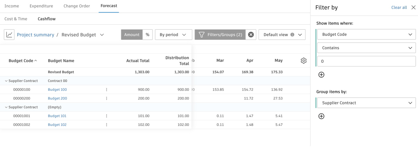 BIM 360 Cost Management Updates – September 2021 - BIM 360 Release Notes