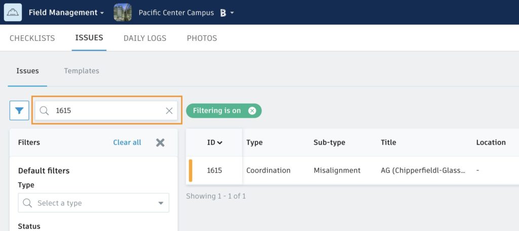 BIM 360 Issues: Change Issue Type After Creation & Search by ID - BIM ...