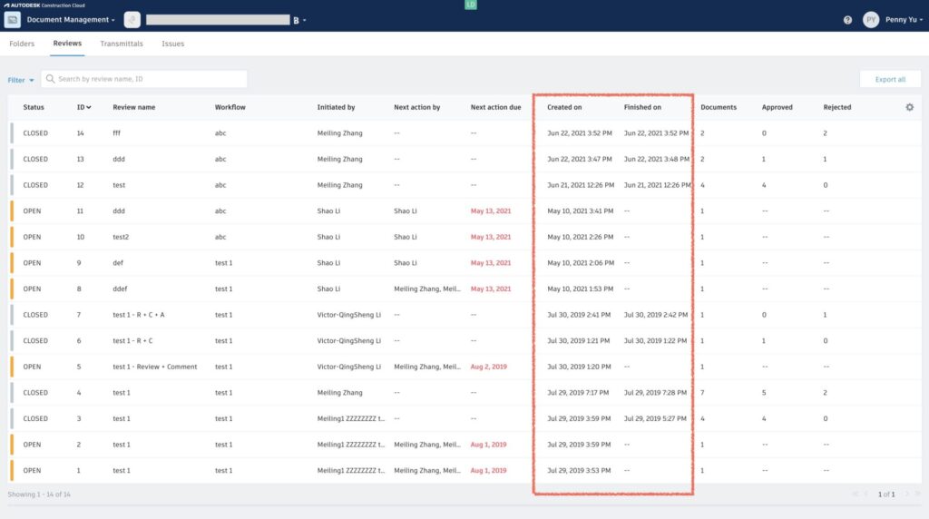 Document Management July 2022 BIM 360 Release Notes