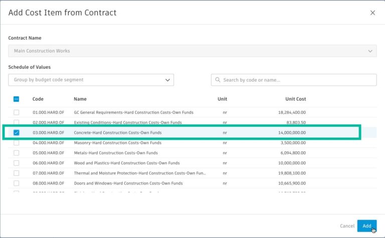 BIM 360 Cost Management Release – September 2022 - BIM 360 Release Notes