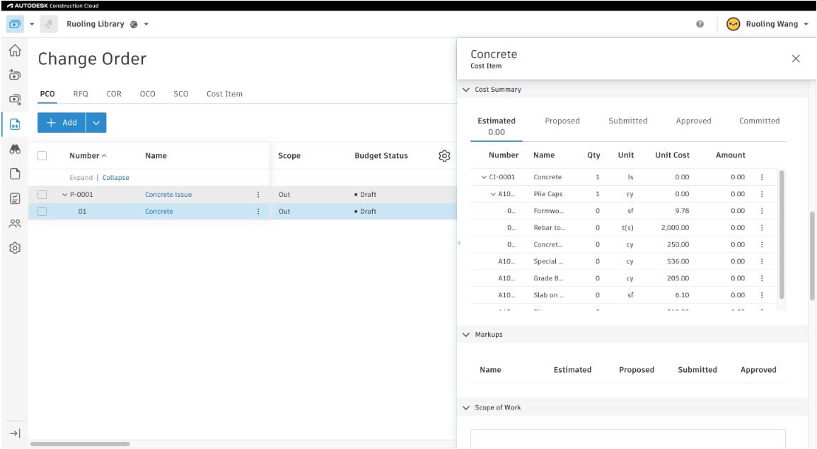 BIM 360 Cost Management - November 2022 - BIM 360 Release Notes