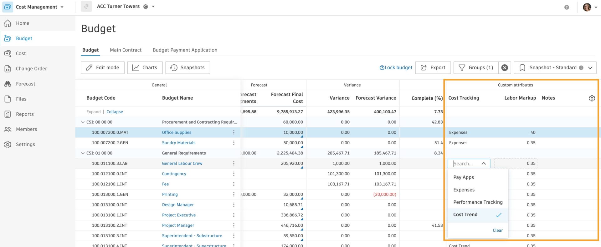 BIM 360 Cost Management - January 2025 - BIM 360 Release Notes