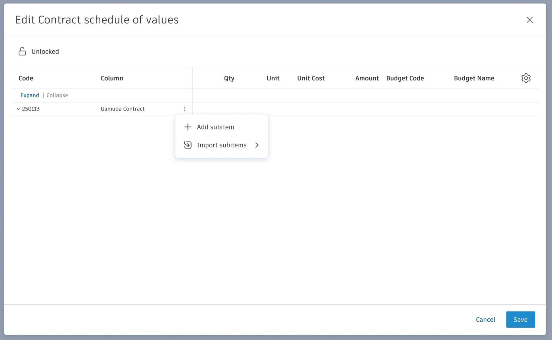 BIM 360 Cost Management - May 2025 - BIM 360 Release Notes