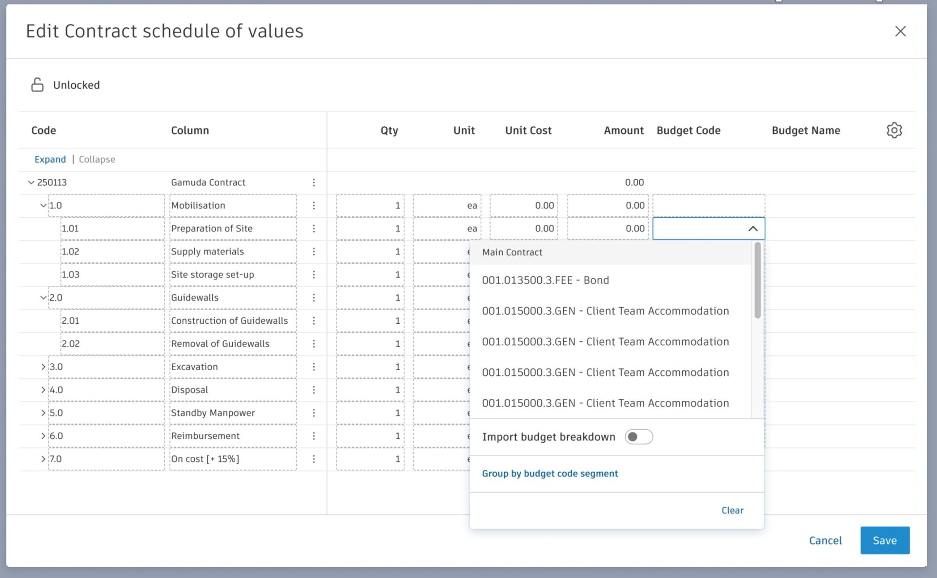 BIM 360 Cost Management - May 2025 - BIM 360 Release Notes