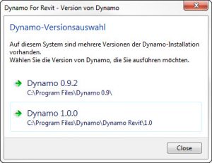 dynamo-versionsauswahl
