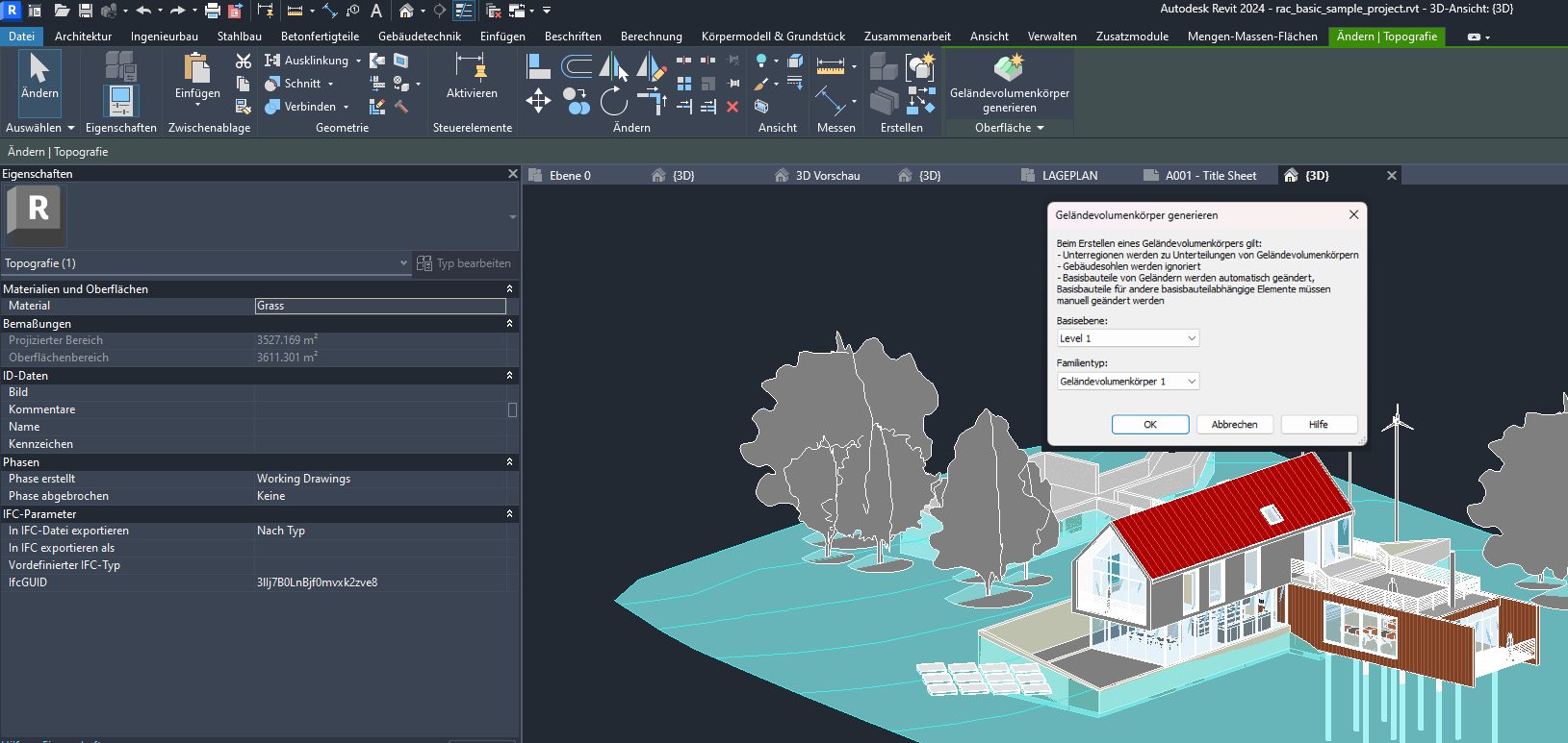 Geländemodellierung in Revit 2024 BIM Blog