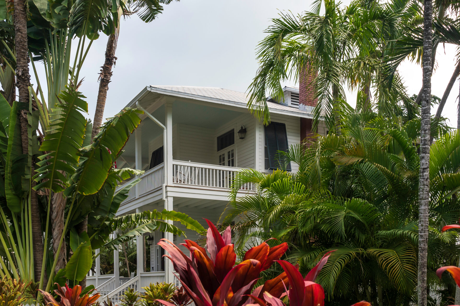 
Louvred shutters and deep verandahs shade from direct sunlight