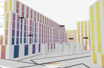 Sun hours analysis in Forma Building Design