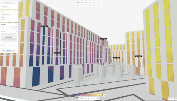 Sun hours analysis in Forma Building Design