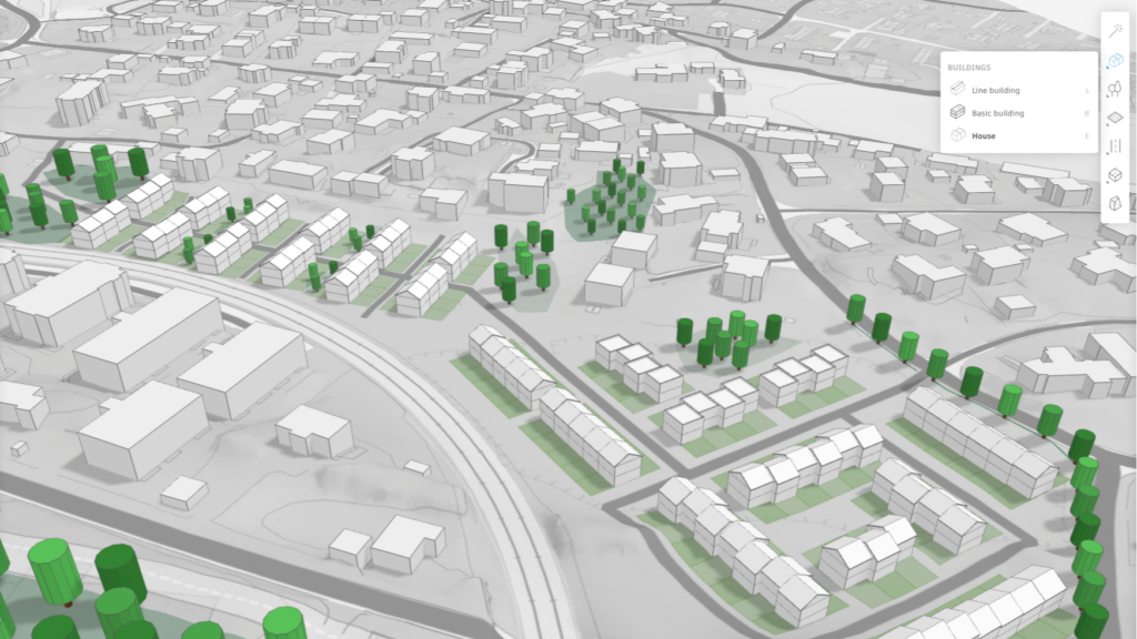 Autodesk Forma - House tool for low density housing