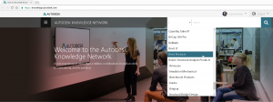 Busque el software Autodesk Knowledge Network