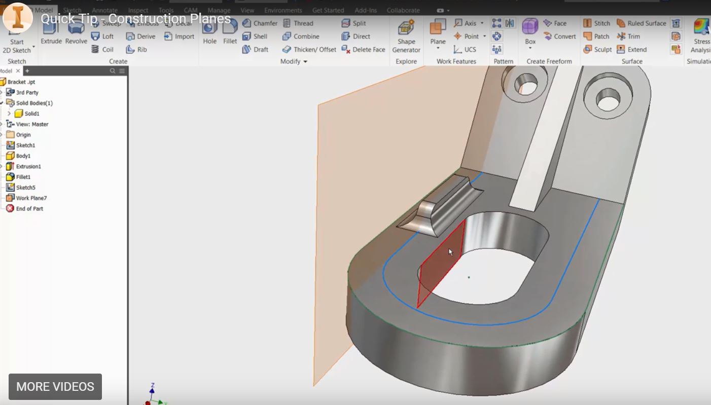 autodesk inventor 2015 work plane