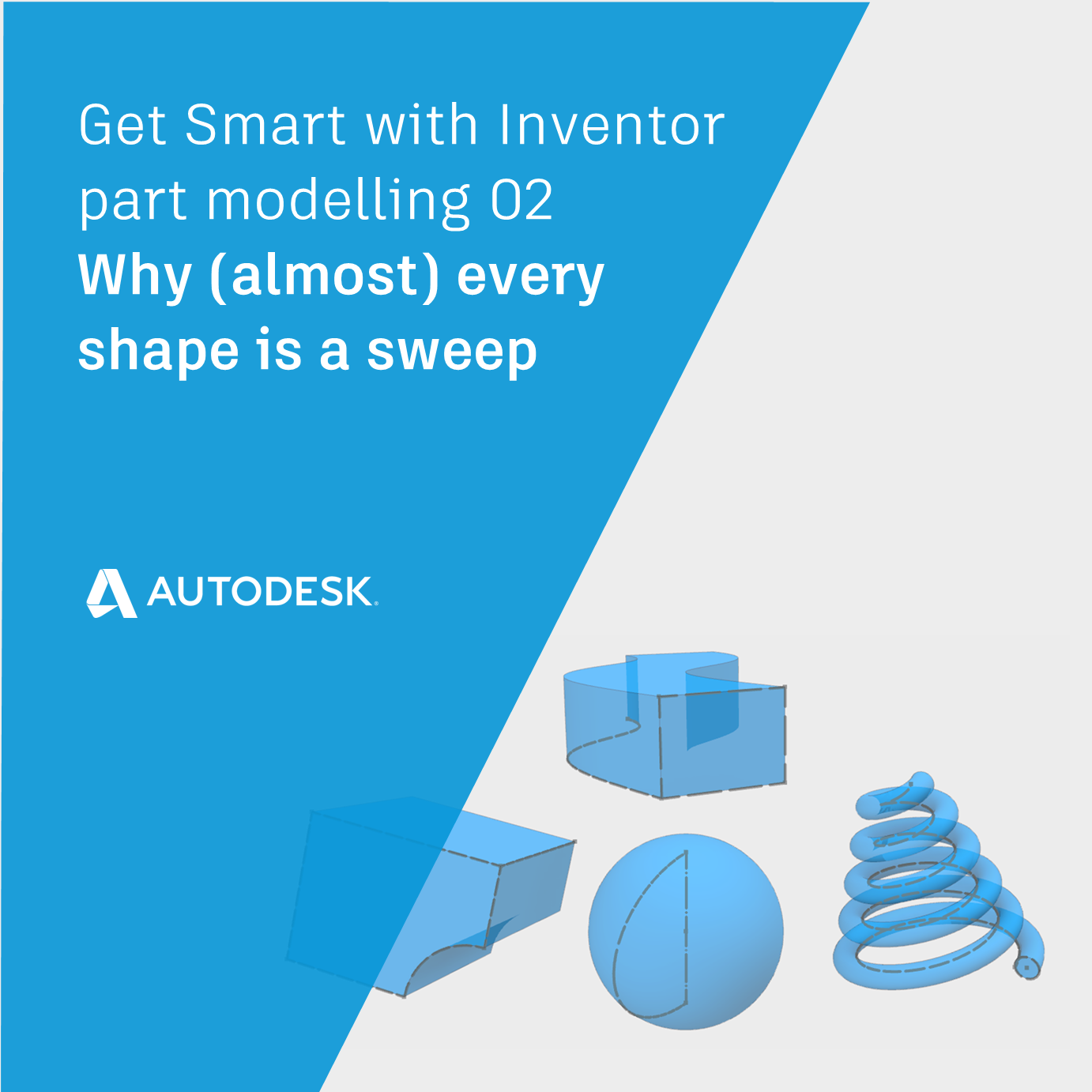 every shape is a sweep | Get Smart with Inventor Part Modeling 02