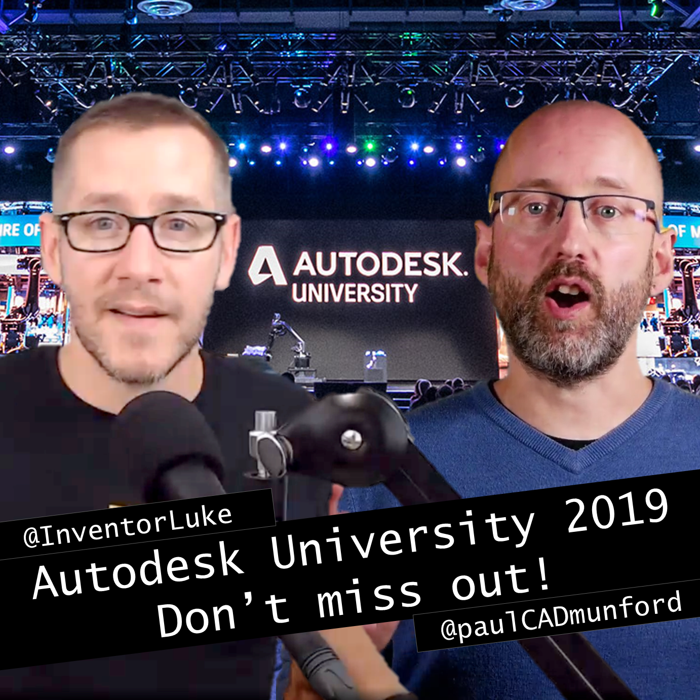 Luke Mihelcic @InventorLuke and Paul Munford @paulCADmunford recommend hier top Inventor and Vault classes for Autodesk University 2019.
