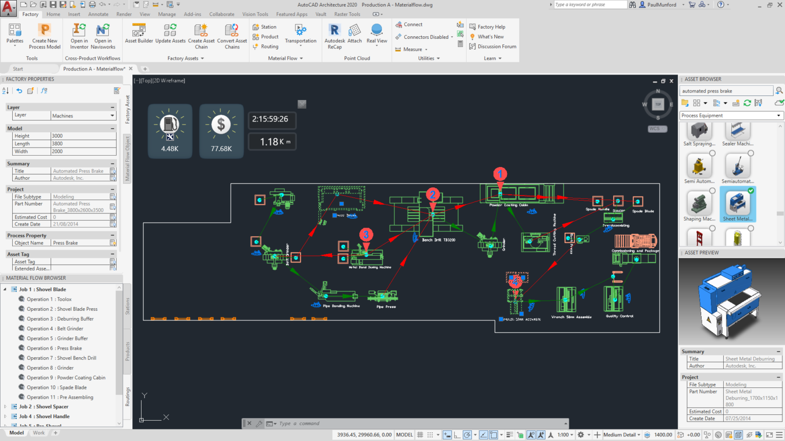 FDU-2020-AutoCAD-Architecture analyse Material flow through your ...