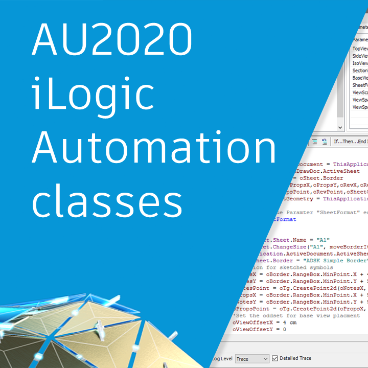 Autodesk university 2020 iLogic Automation classes