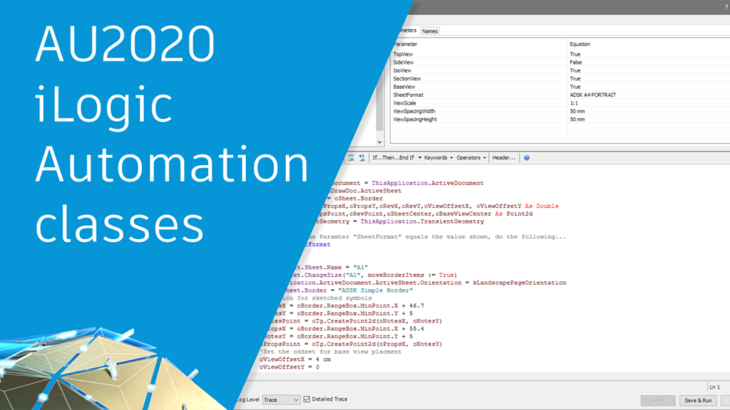 Autodesk University 2020 iLogic Automation class recommendations