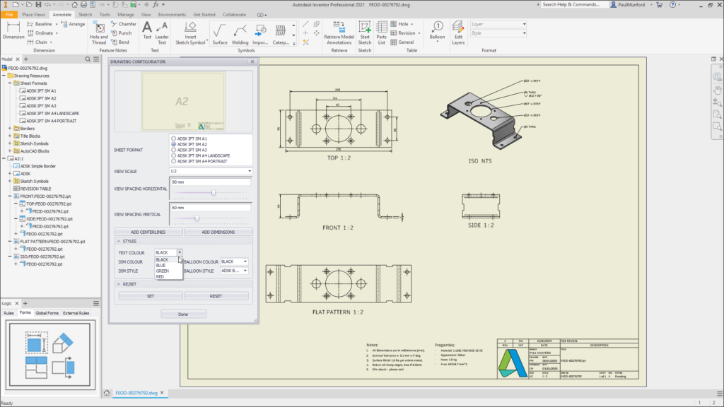 Autodesk University 2020 iLogic for templates