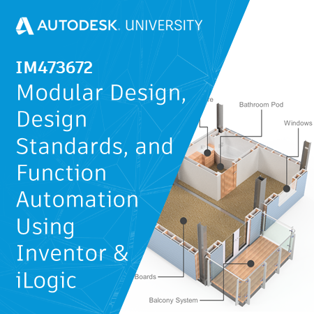 IM473672 Modular Design, Design Standards, and Function Automation Using Inventor and iLogic