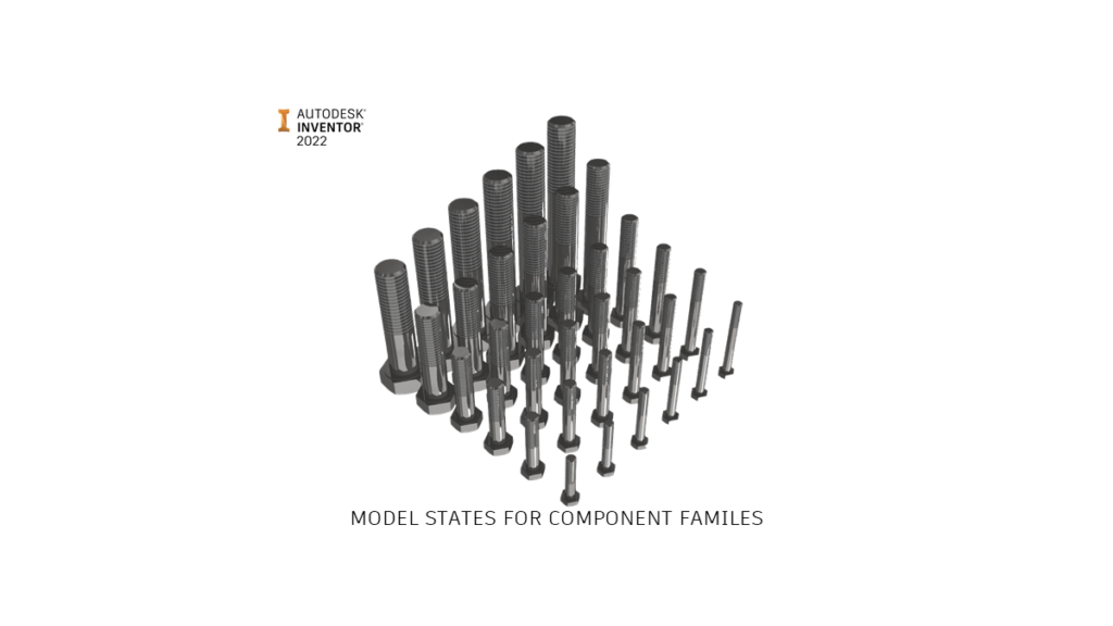 Autodesk Inventor 2022 model states for component families