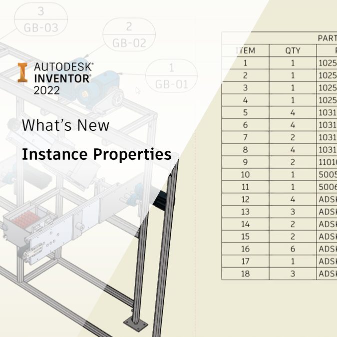 Autodesk Inventor 2022 Instance Properties