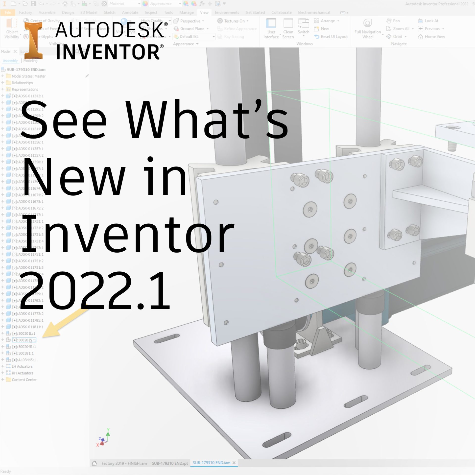 Inventor 2023 Ajuda, Para trabalhar com Ray Tracing