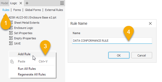 Autodesk Inventor iLogic for data conformance. - Inventor Official Blog