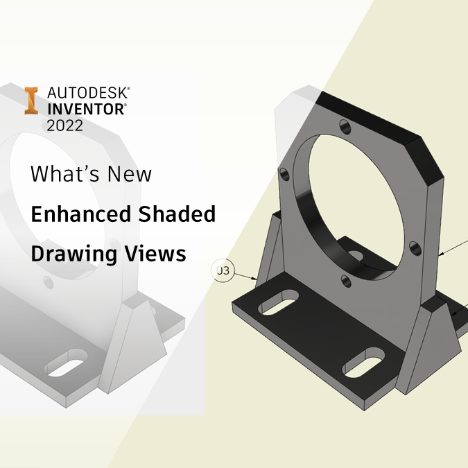 Autodesk Inventor what's new 2022: Enhanced drawing shaded views