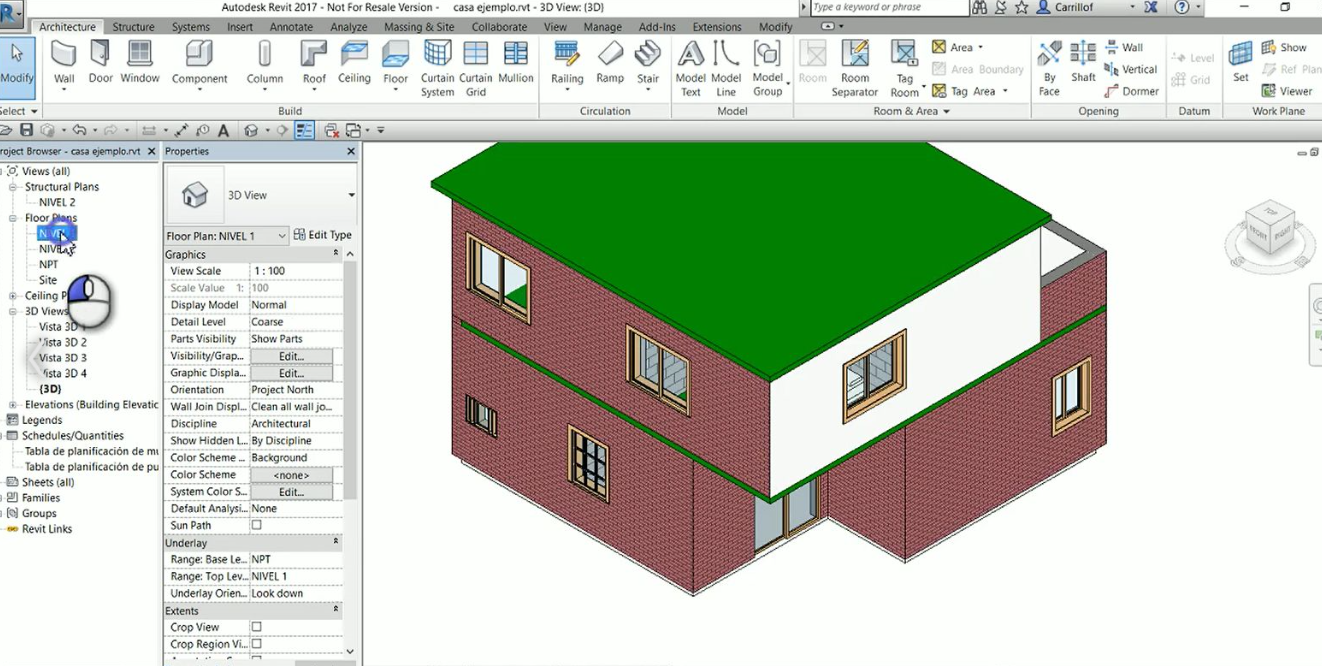 Revit цветовая схема