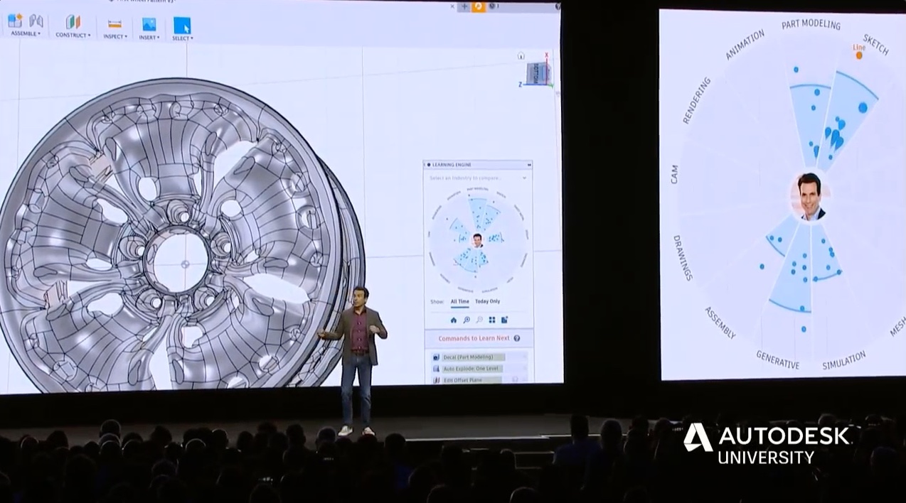 Autodesk CEO Andrew Anagnost describing the Command Map feature