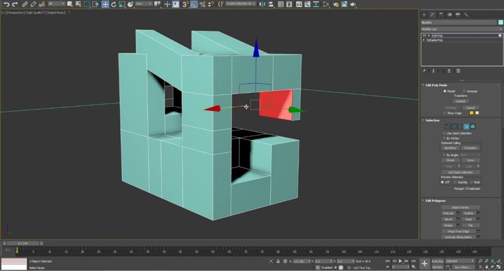 3ds Max 2023 smart extrudef